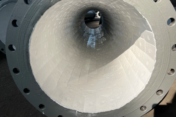 內襯10mm耐磨陶瓷管道