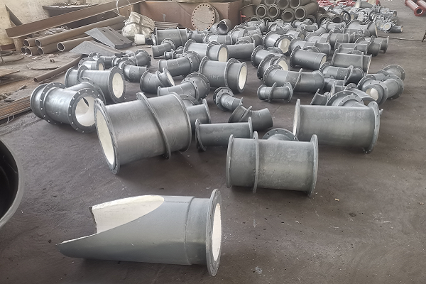 煤粉管道燕尾槽式陶瓷內襯耐磨彎頭