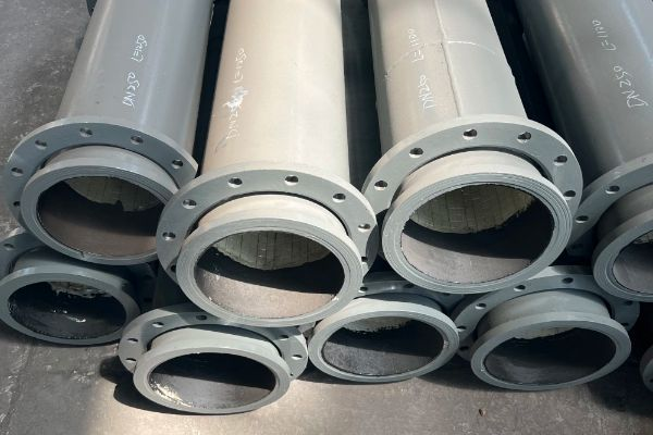 輸送石灰漿液管道內襯陶瓷管