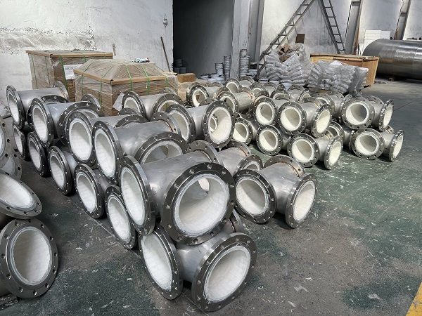 煤粉空氣兩相流內襯陶瓷耐磨彎頭