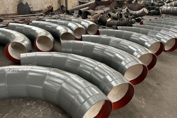 除塵管道係統耐磨90°彎頭